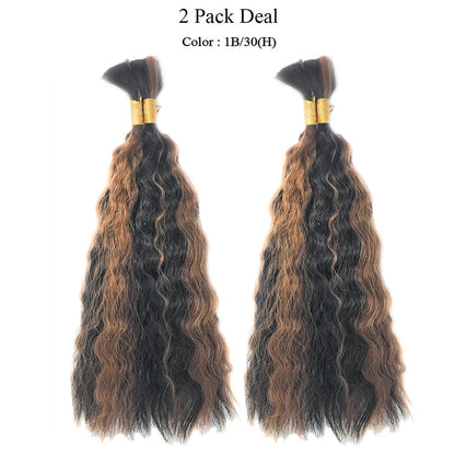 Wet N Wavy Bulk hair human hair blend Braiding 