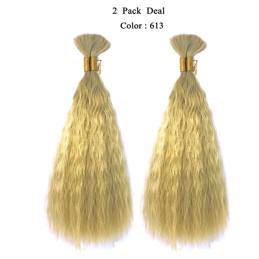 Wet N Wavy Bulk hair human hair blend Braiding 