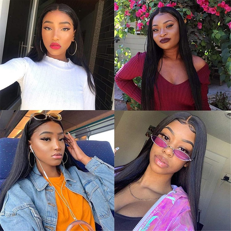 5x5 HD Lace Closure Wig Straight Human Hair Swiss Lace, Skin-melt Lace, Invisible Lace
