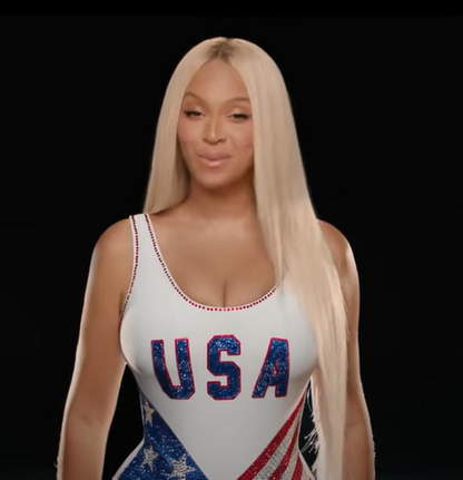 Beyonce Wig for Paris 2024 Olympics  5×5 HD Lace Closure Wig  Blonde with Brown Roots Swiss Lace, Skin-melt Lace, Invisible Lace
