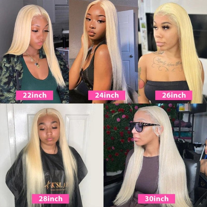 613 Blonde HD Wig straight  13x6