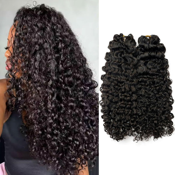 Burmese Curly Human Crochet Hair for Women