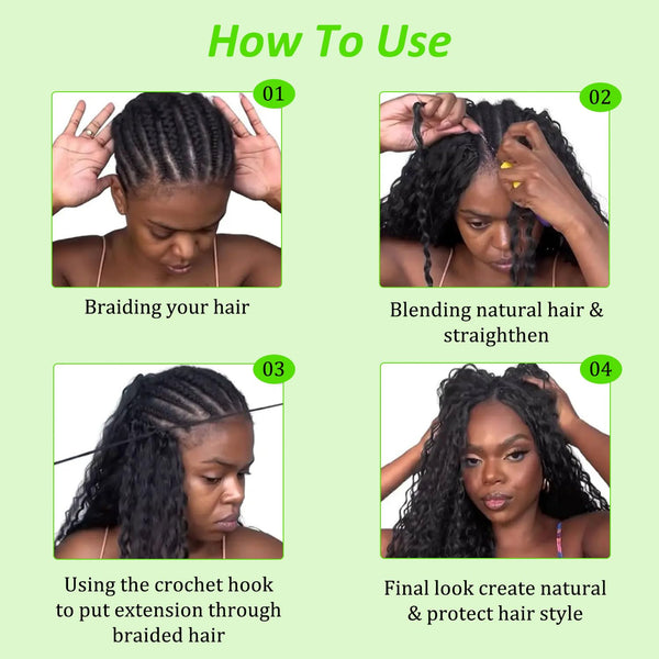 Burmese Curly Human Crochet Hair for Women