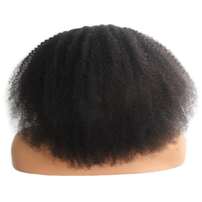 Kinky Curl Headband Wig 100% Human Virgin Hair Natural Black With 3 Colorful Headband
