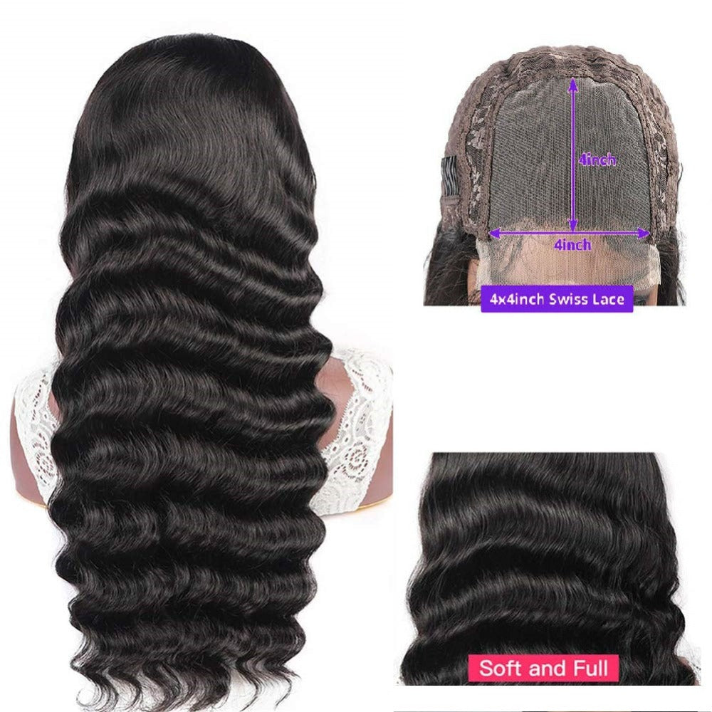 Wig Loose Wave 4*4 Transparent