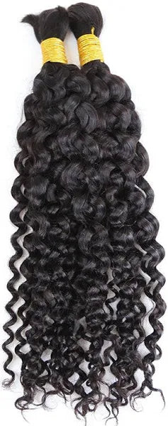 Natural Black Human BOHO Braiding Hair Unprocessed high quality Hair extensions Deep Wave, Water wave, Loose Deep
