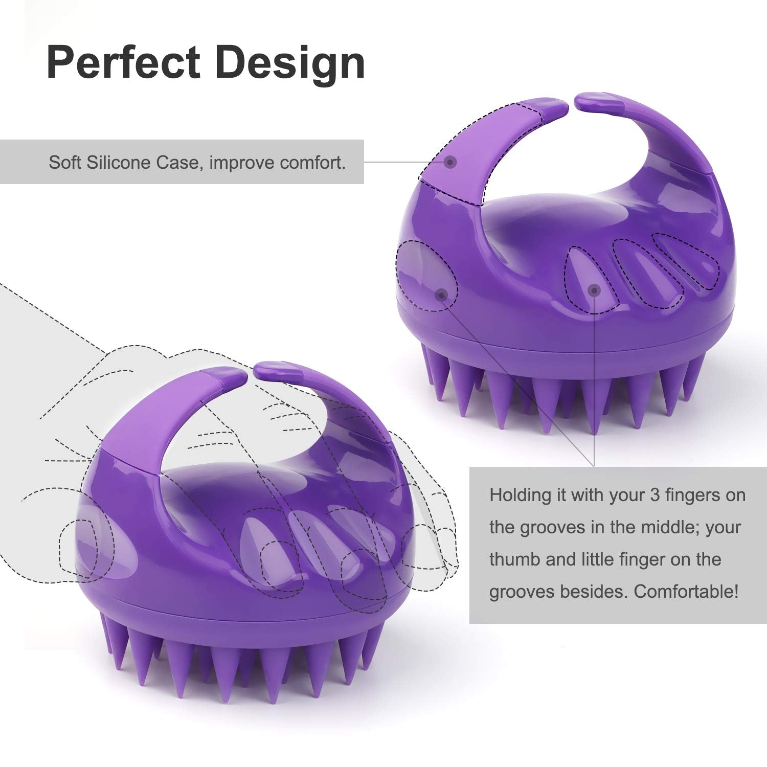 Hair Scalp Massager Brush Head